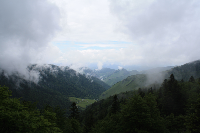 It was mainly wet on the French side of the Pyrenees