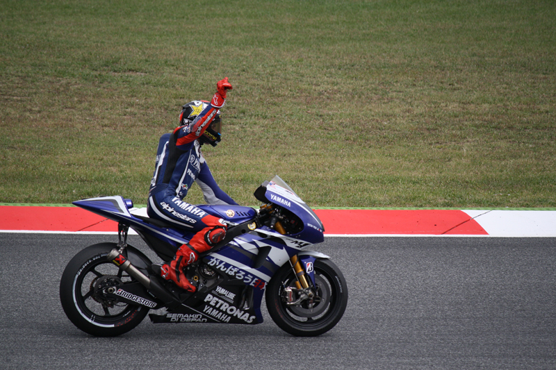 Lorenzo celebrates